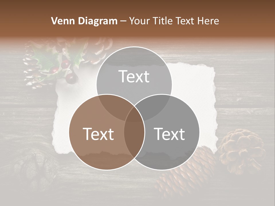 Red Wood Santa Claus PowerPoint Template