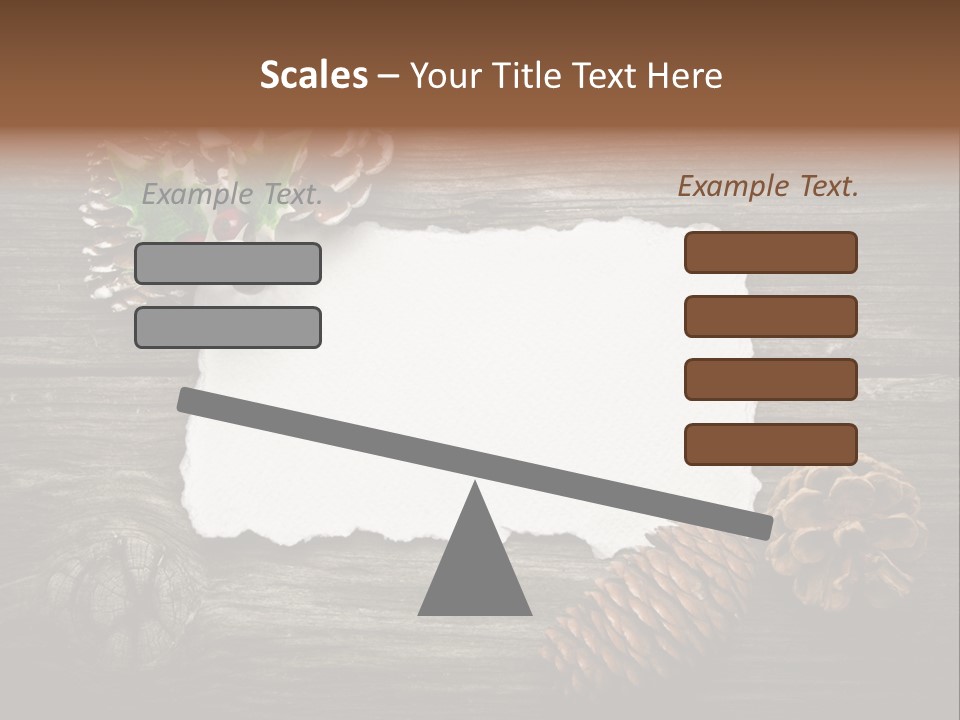 Red Wood Santa Claus PowerPoint Template