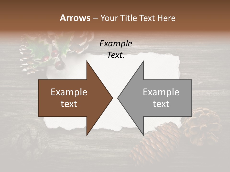 Red Wood Santa Claus PowerPoint Template