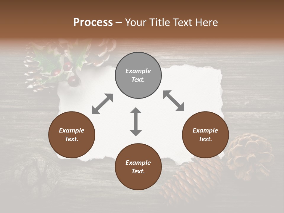 Red Wood Santa Claus PowerPoint Template