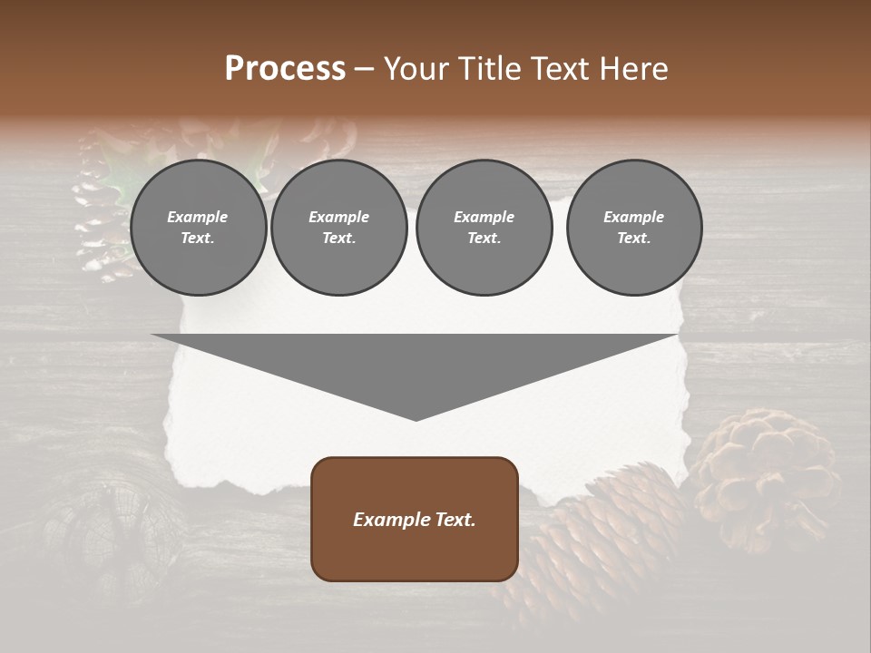 Red Wood Santa Claus PowerPoint Template