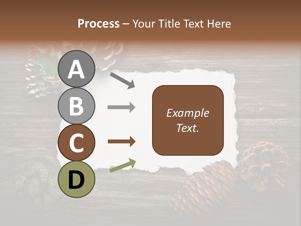 Red Wood Santa Claus PowerPoint Template