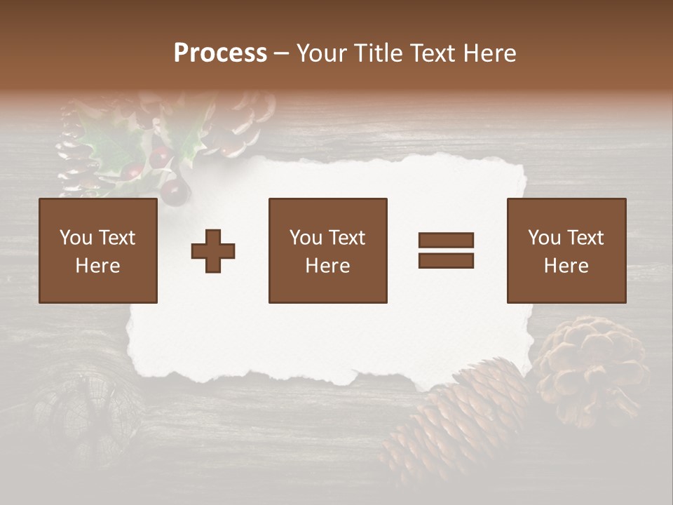 Red Wood Santa Claus PowerPoint Template