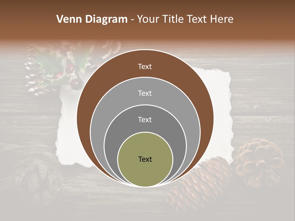 Red Wood Santa Claus PowerPoint Template