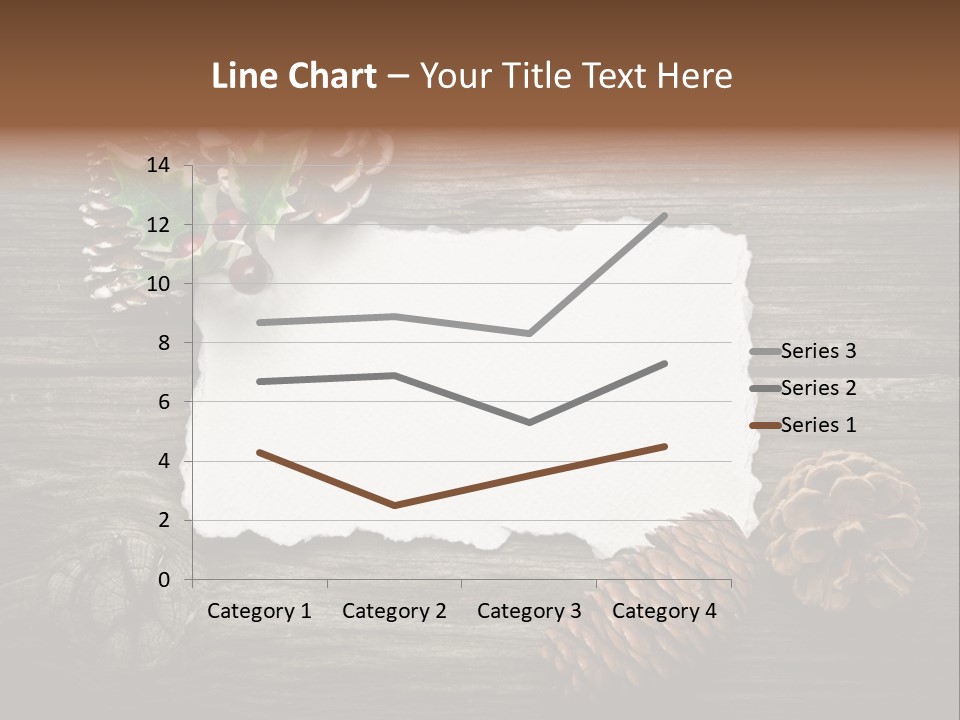 Red Wood Santa Claus PowerPoint Template