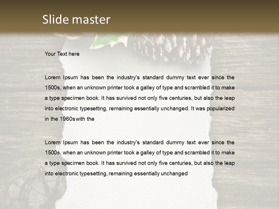 Red Christmas Decoration PowerPoint Template