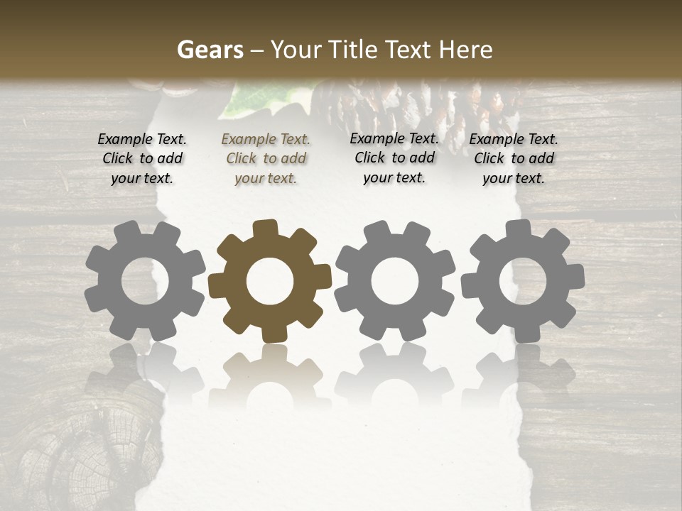 Red Christmas Decoration PowerPoint Template