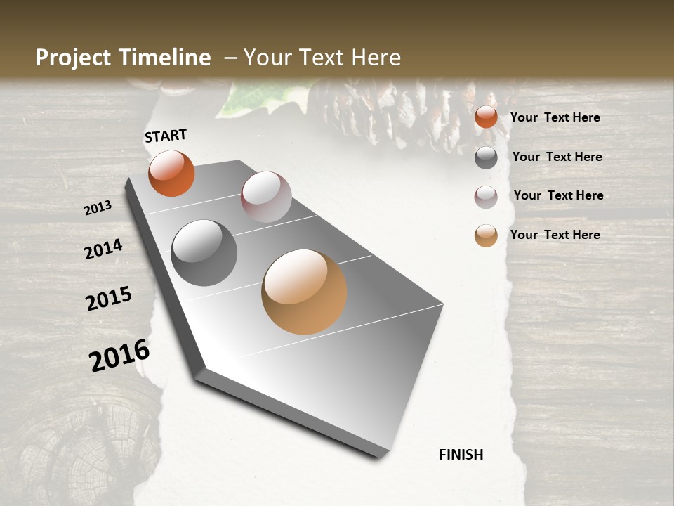 Red Christmas Decoration PowerPoint Template