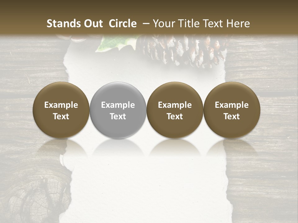 Red Christmas Decoration PowerPoint Template