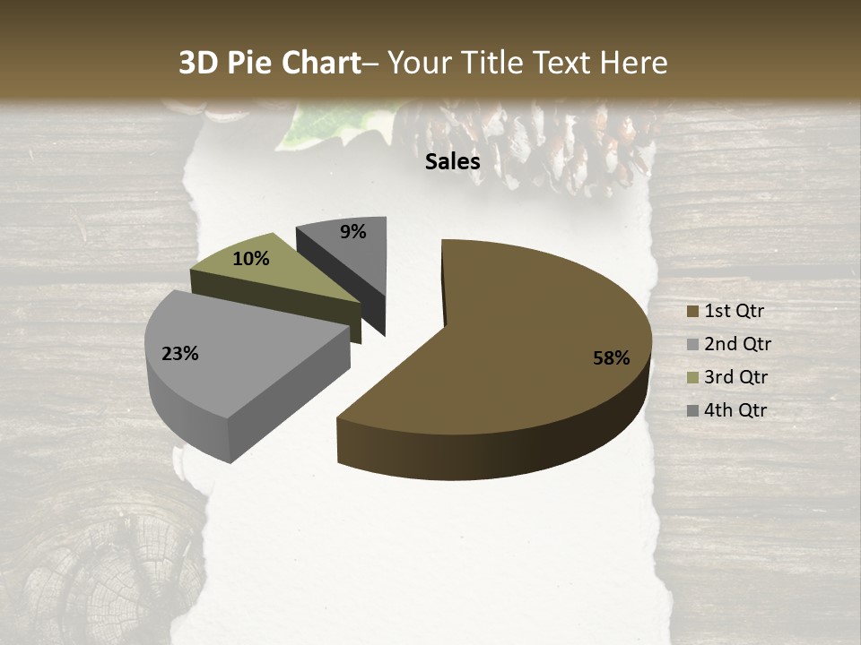 Red Christmas Decoration PowerPoint Template