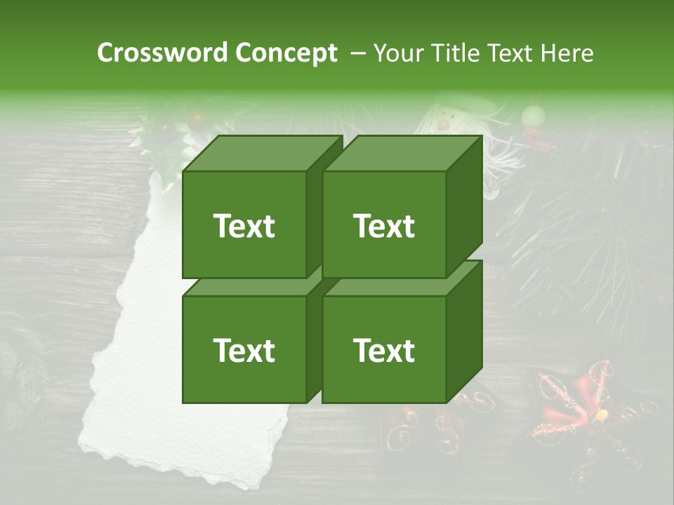 Letter Paper Red PowerPoint Template