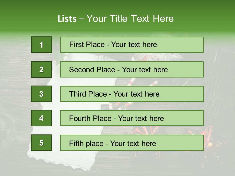 Letter Paper Red PowerPoint Template