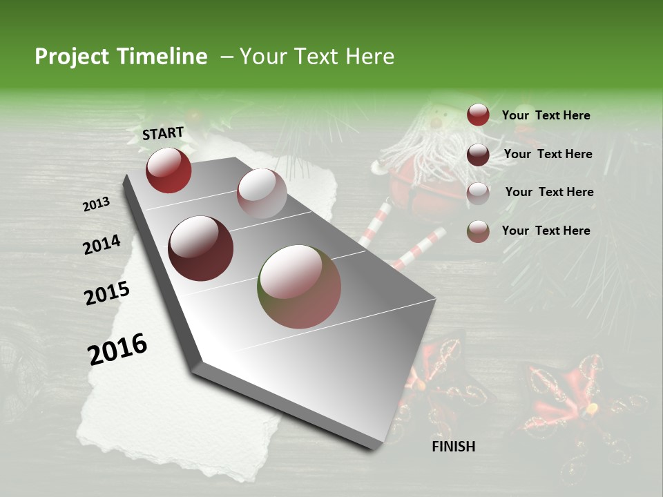 Letter Paper Red PowerPoint Template