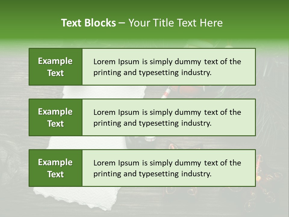 Letter Paper Red PowerPoint Template