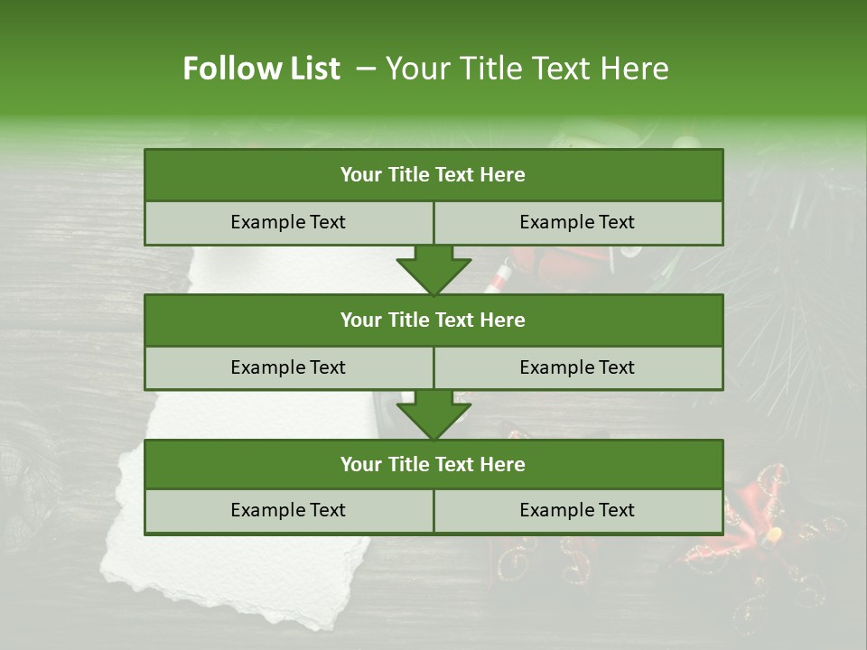 Letter Paper Red PowerPoint Template