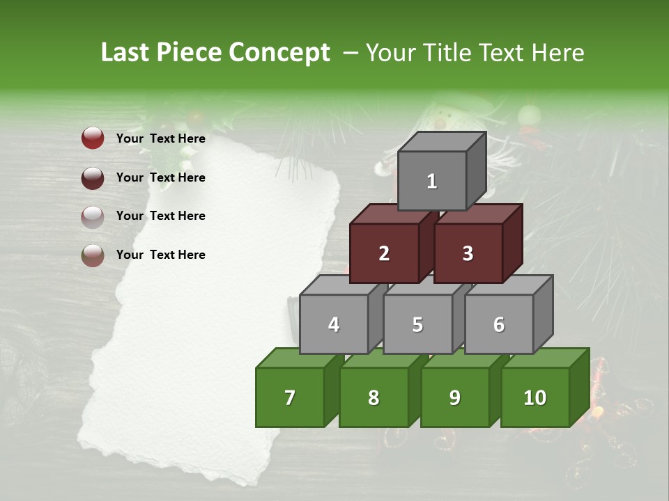 Letter Paper Red PowerPoint Template