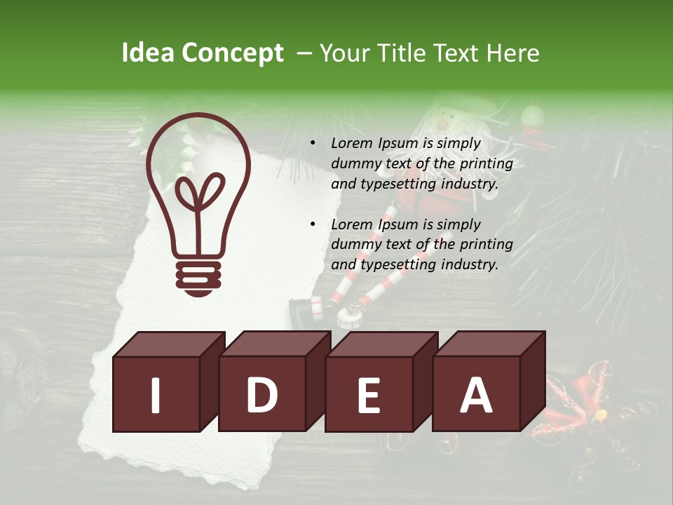 Letter Paper Red PowerPoint Template