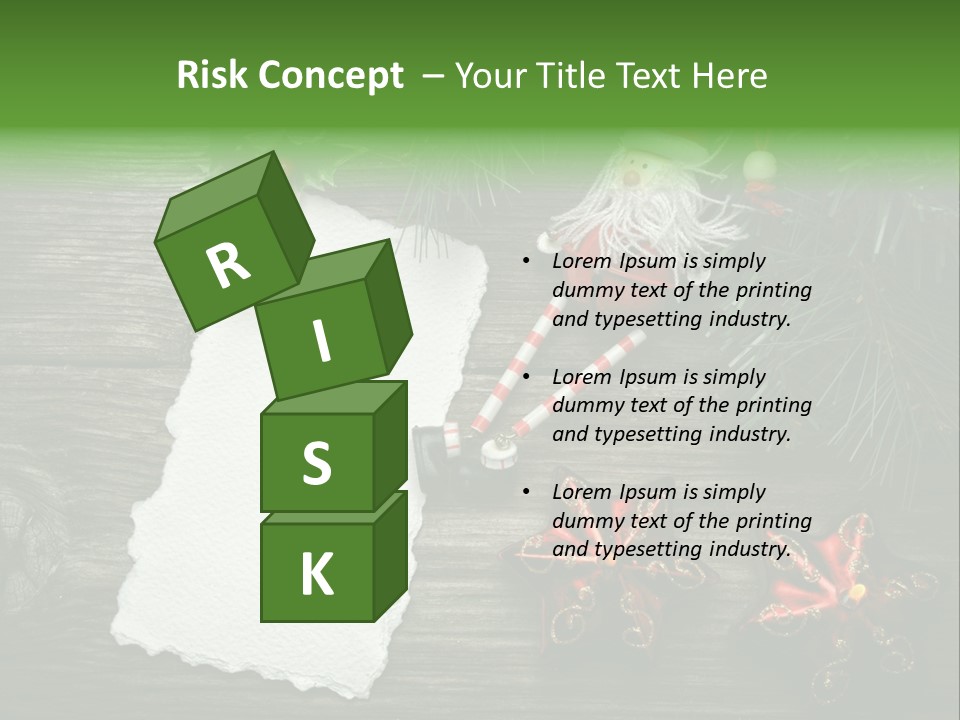 Letter Paper Red PowerPoint Template