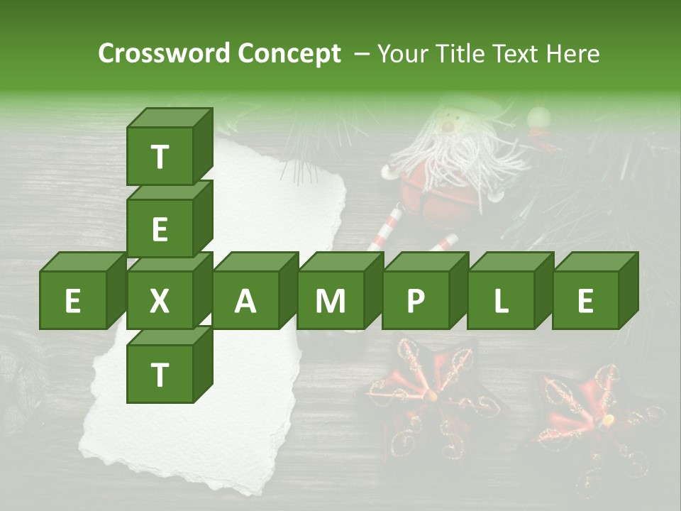 Letter Paper Red PowerPoint Template