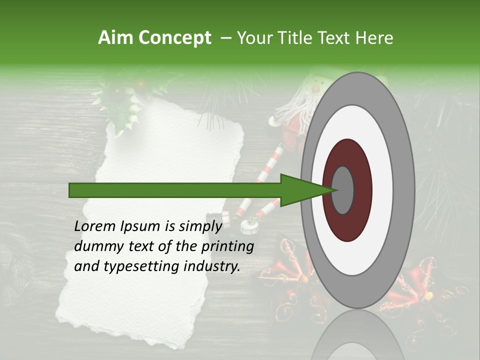 Letter Paper Red PowerPoint Template