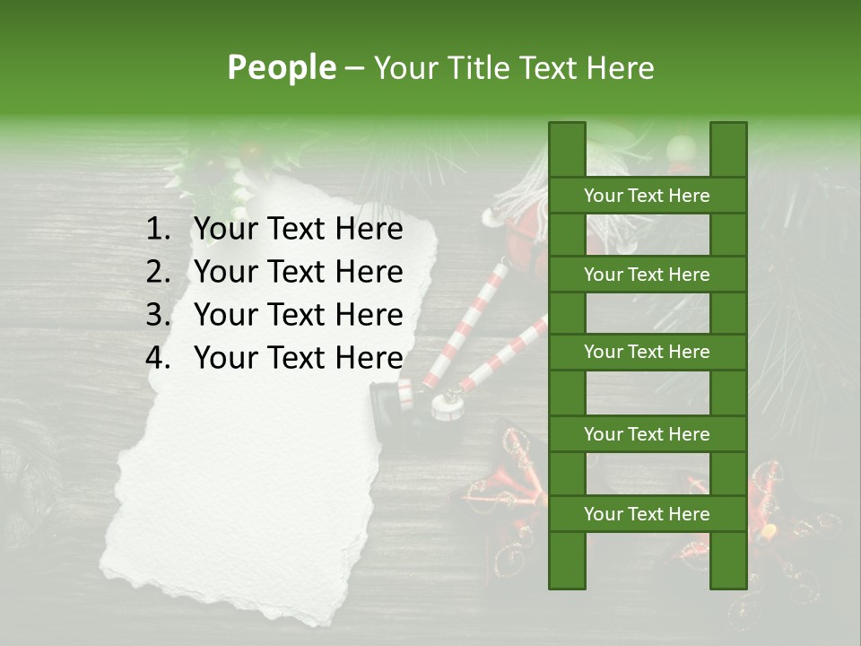 Letter Paper Red PowerPoint Template