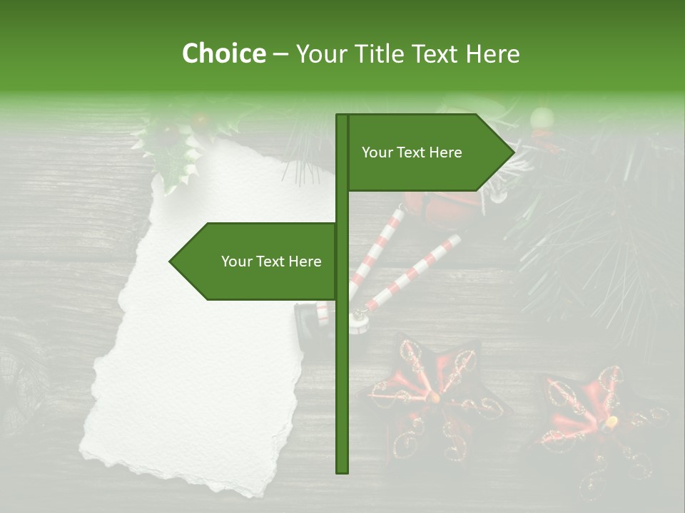 Letter Paper Red PowerPoint Template