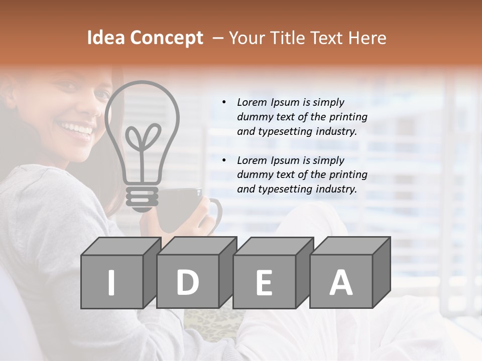 Portrait Aroma Drink PowerPoint Template