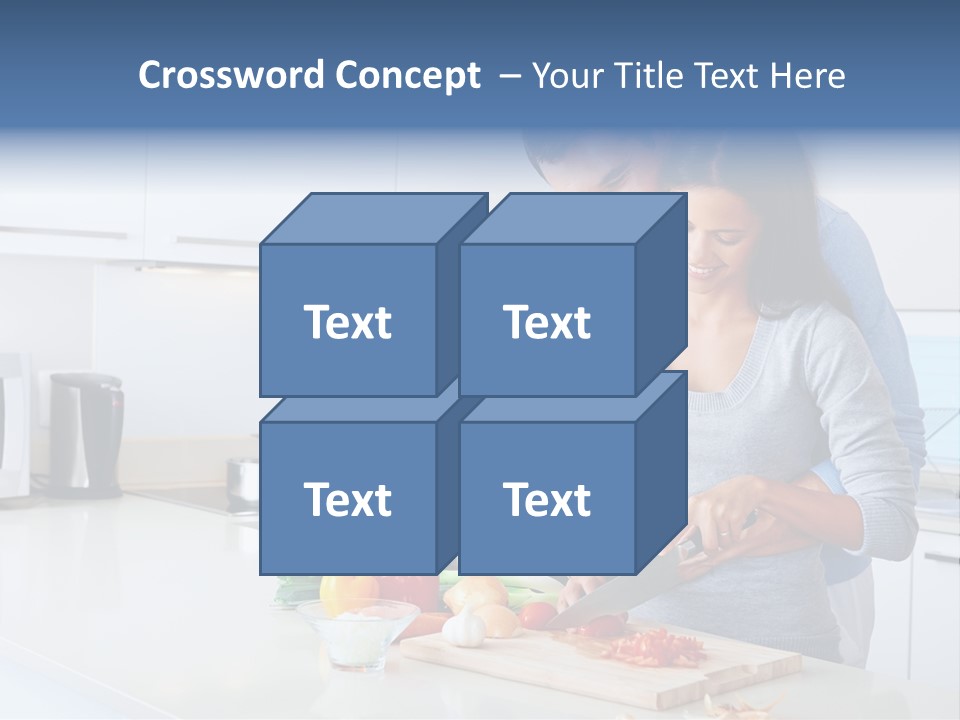 Onion Cooking Man PowerPoint Template