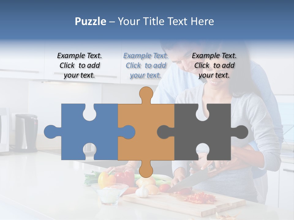 Onion Cooking Man PowerPoint Template