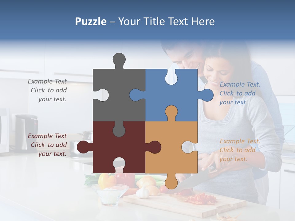 Onion Cooking Man PowerPoint Template