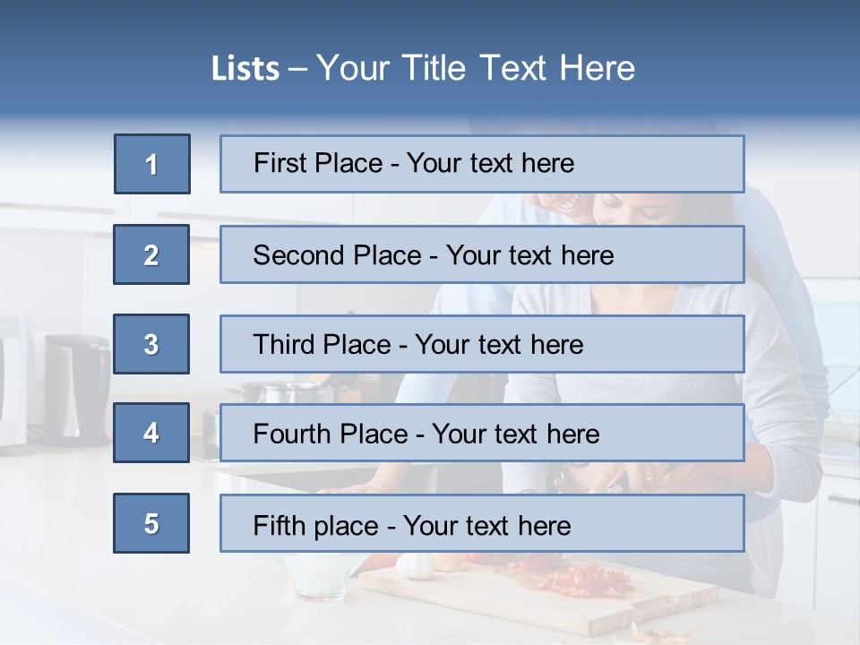 Onion Cooking Man PowerPoint Template
