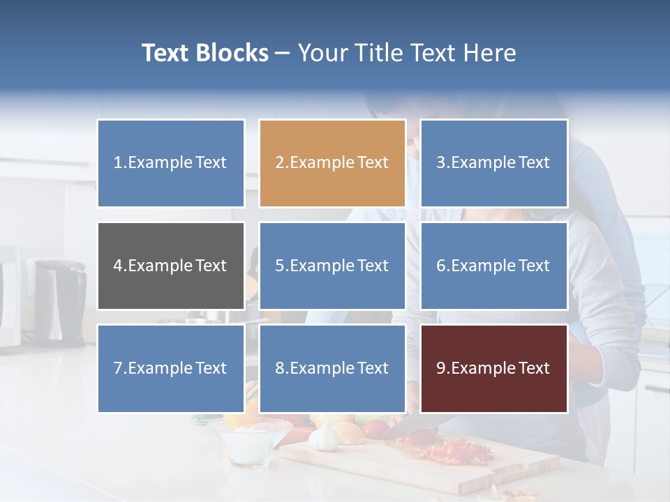 Onion Cooking Man PowerPoint Template