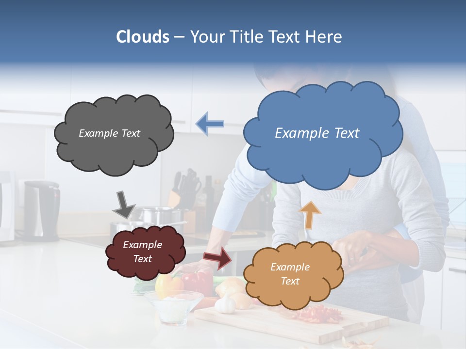 Onion Cooking Man PowerPoint Template