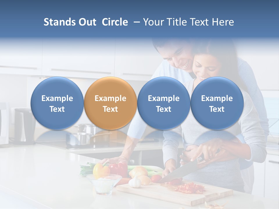 Onion Cooking Man PowerPoint Template