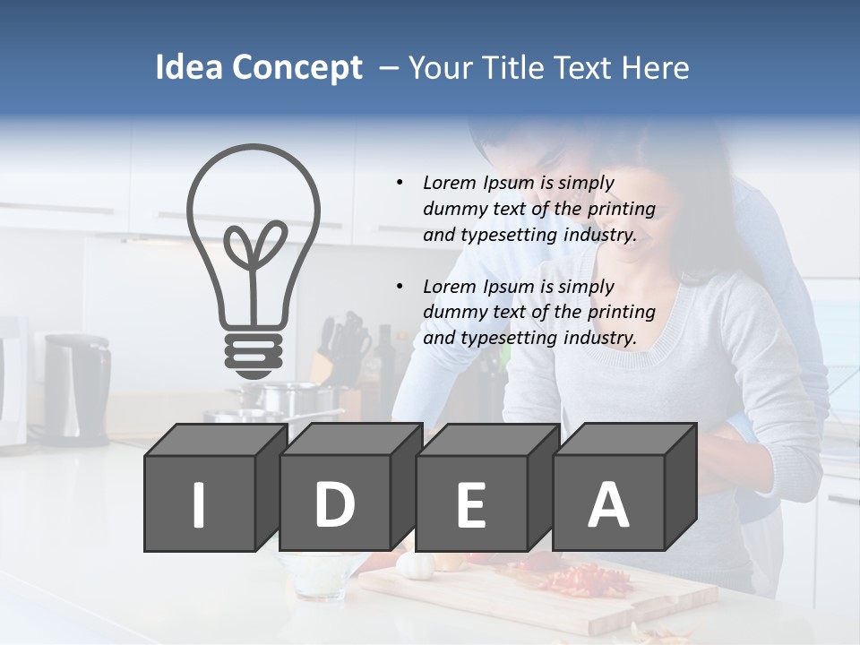 Onion Cooking Man PowerPoint Template
