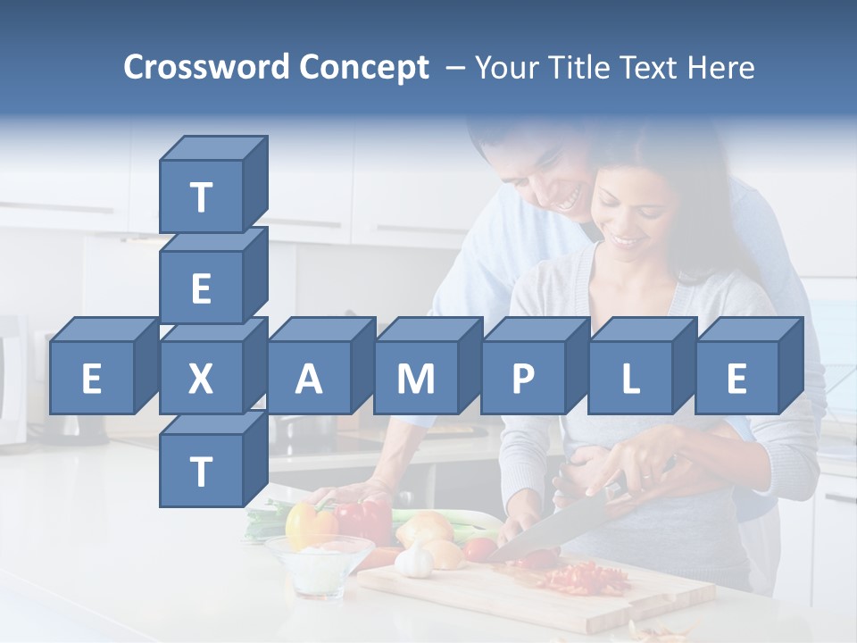 Onion Cooking Man PowerPoint Template