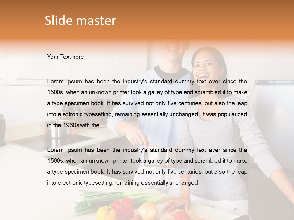 People Healthy Vegetables PowerPoint Template