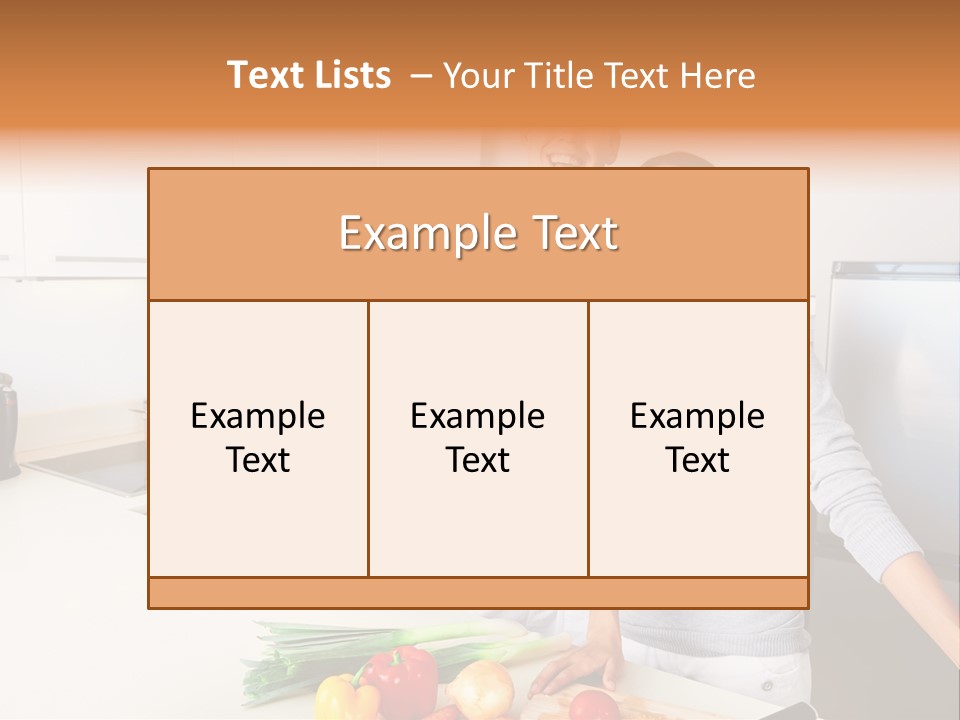 People Healthy Vegetables PowerPoint Template