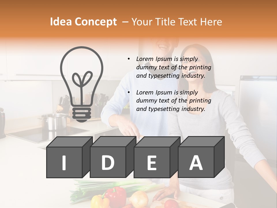 People Healthy Vegetables PowerPoint Template