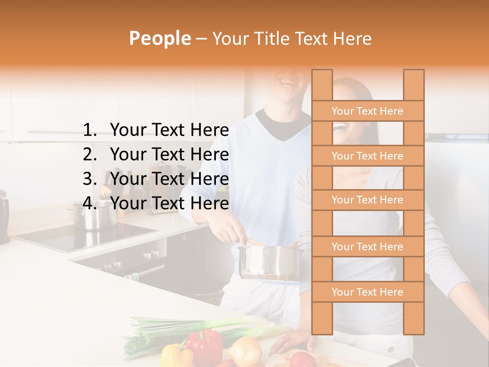 People Healthy Vegetables PowerPoint Template
