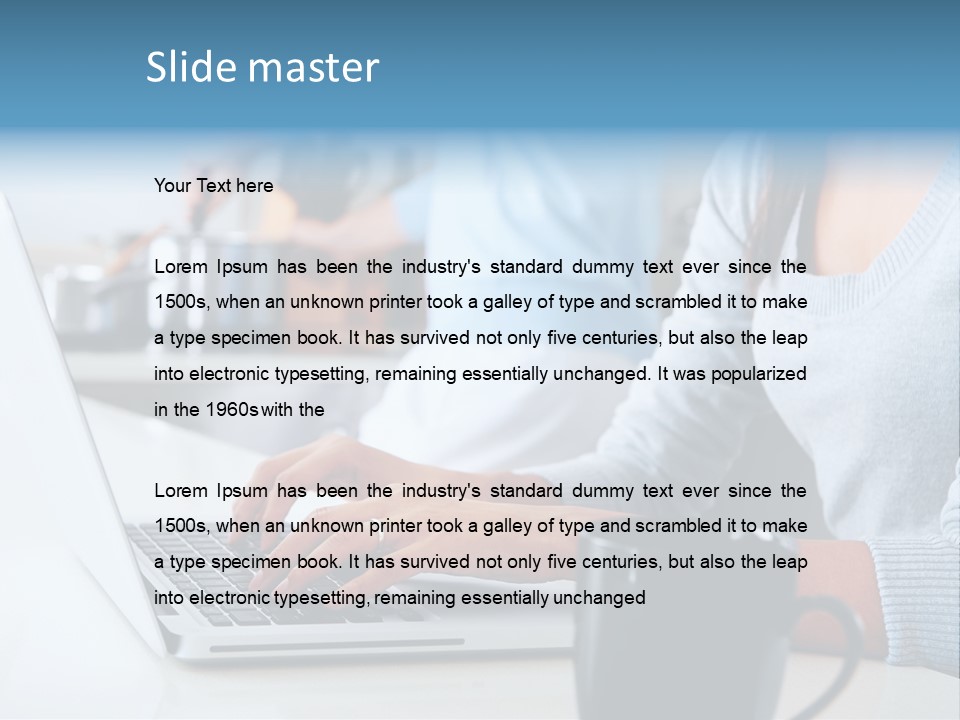 Husband Caucasian Cuisine PowerPoint Template