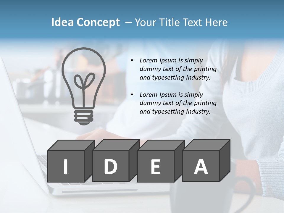 Husband Caucasian Cuisine PowerPoint Template