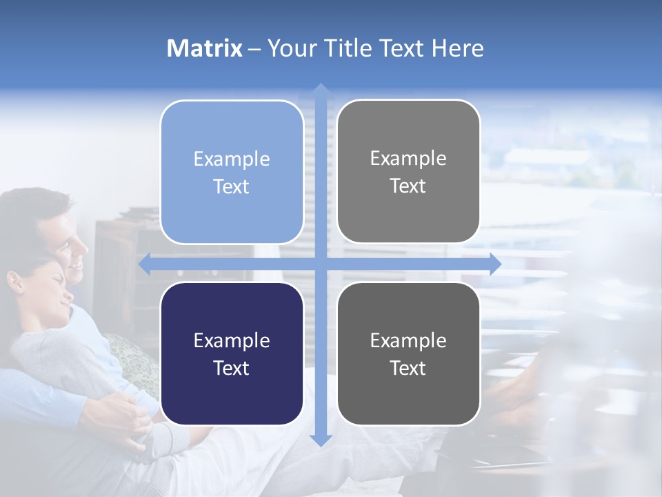 Multiracial Home Girl PowerPoint Template