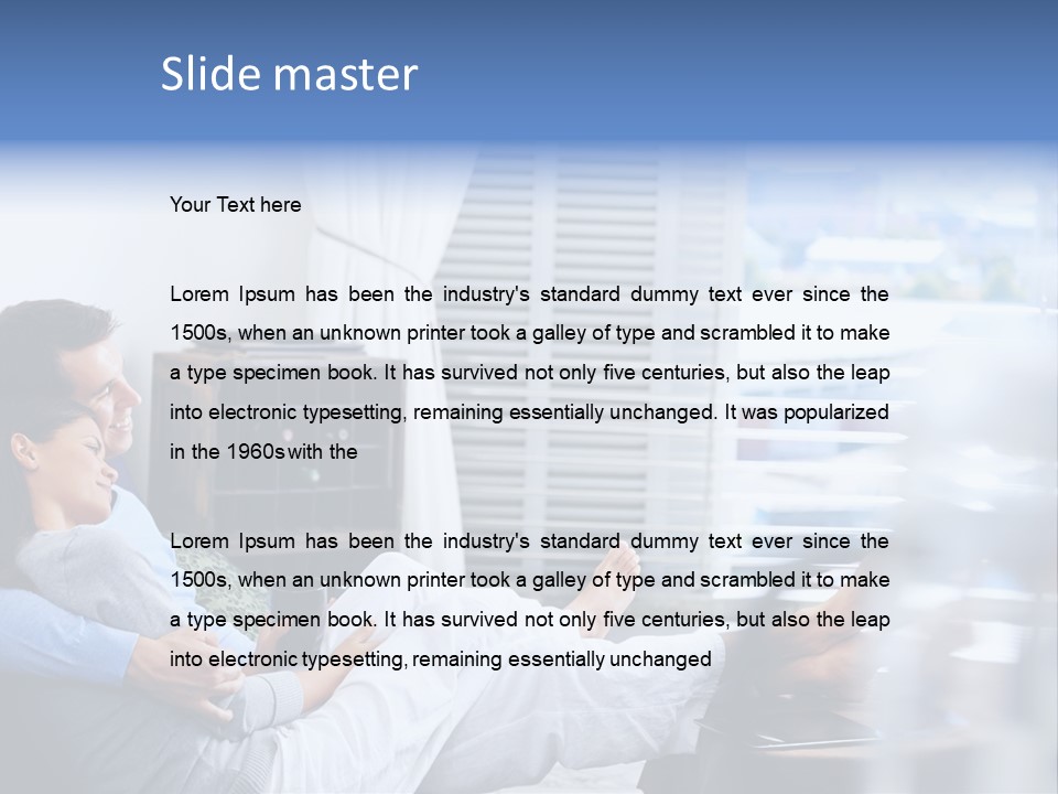 Multiracial Home Girl PowerPoint Template