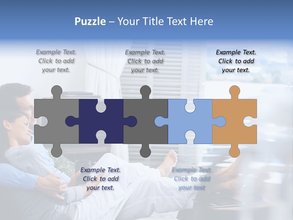 Multiracial Home Girl PowerPoint Template