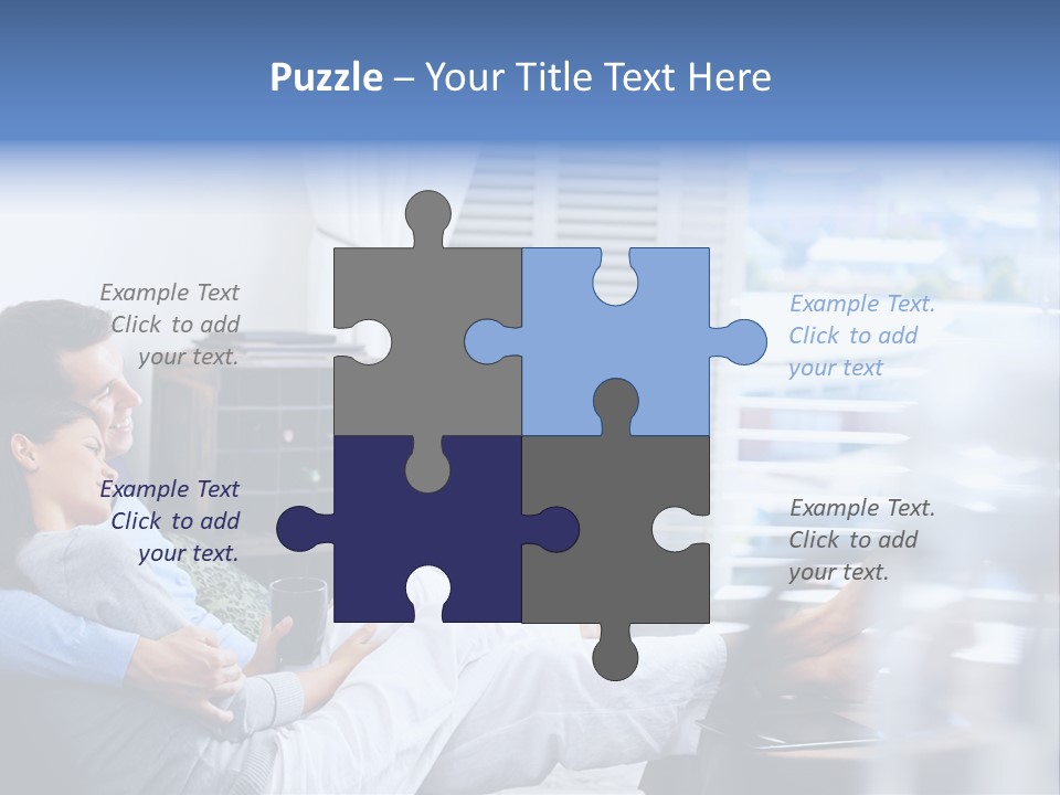 Multiracial Home Girl PowerPoint Template