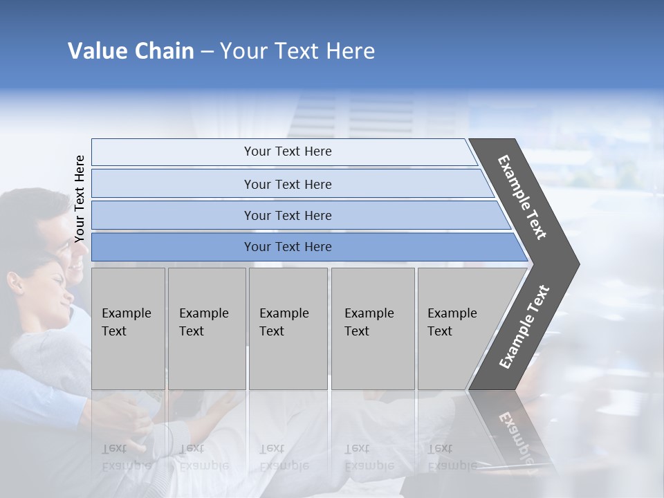 Multiracial Home Girl PowerPoint Template