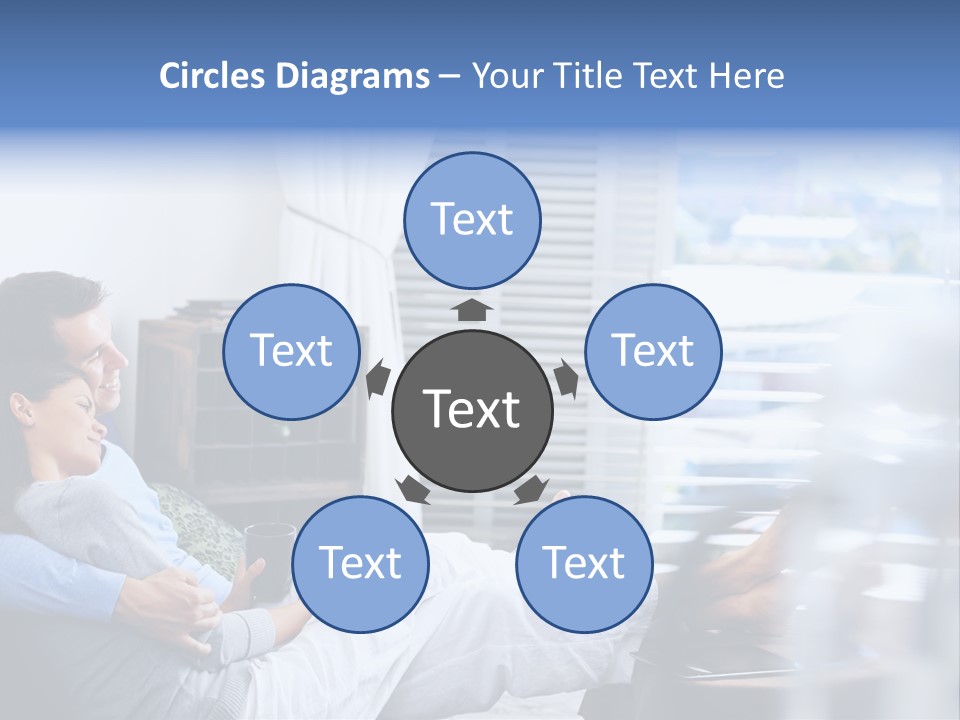 Multiracial Home Girl PowerPoint Template