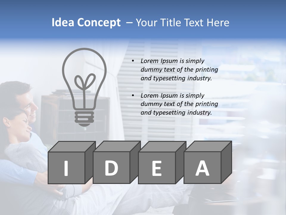 Multiracial Home Girl PowerPoint Template