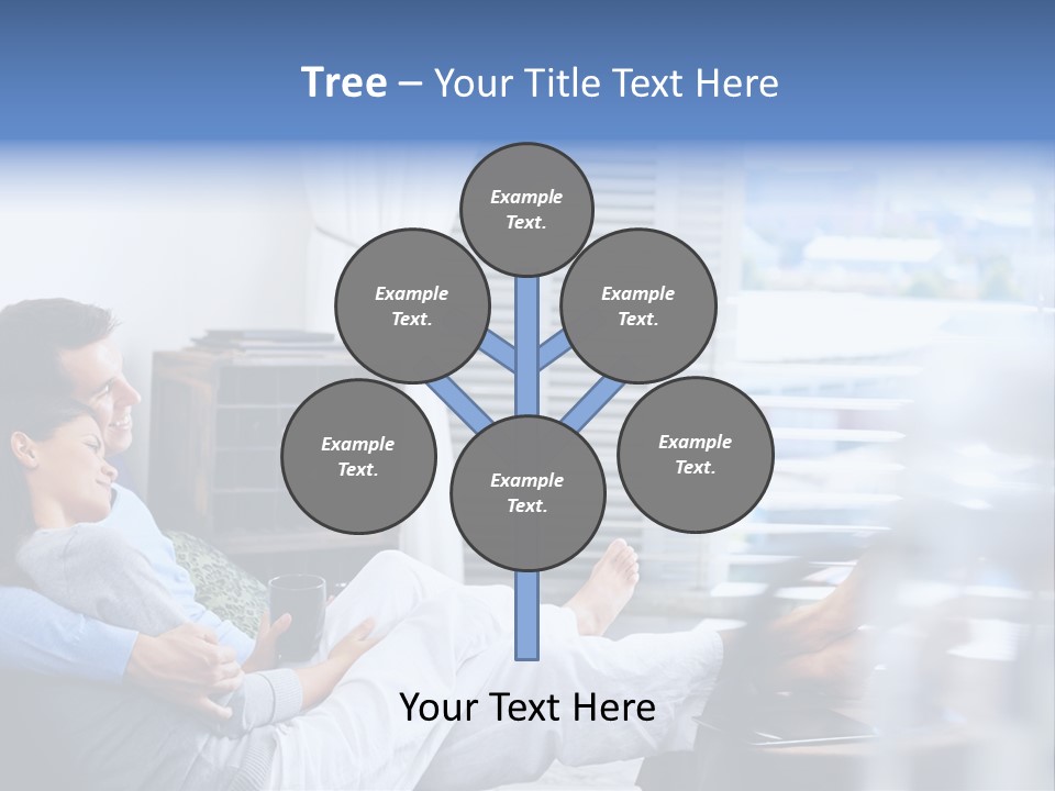 Multiracial Home Girl PowerPoint Template